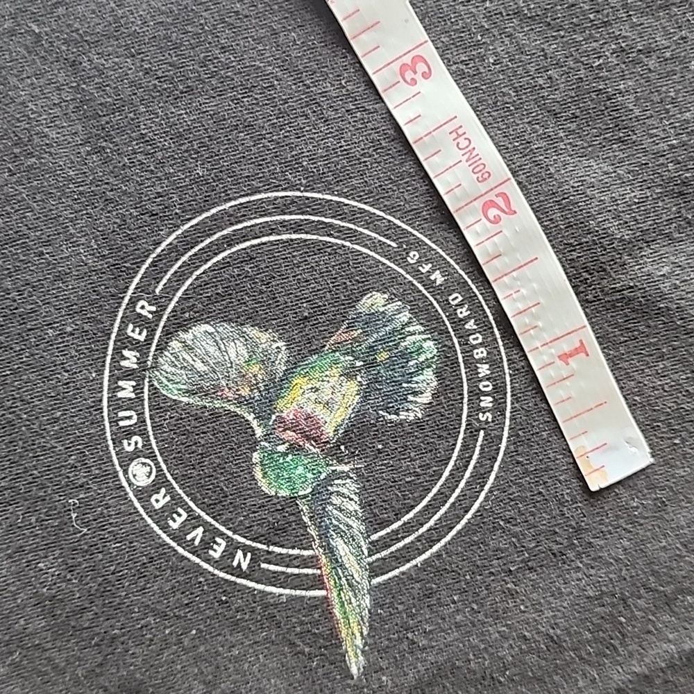 Never Summer Snowboards Short Sleeve T-Shirt, Women's Size Small - Picture 7 of 9
